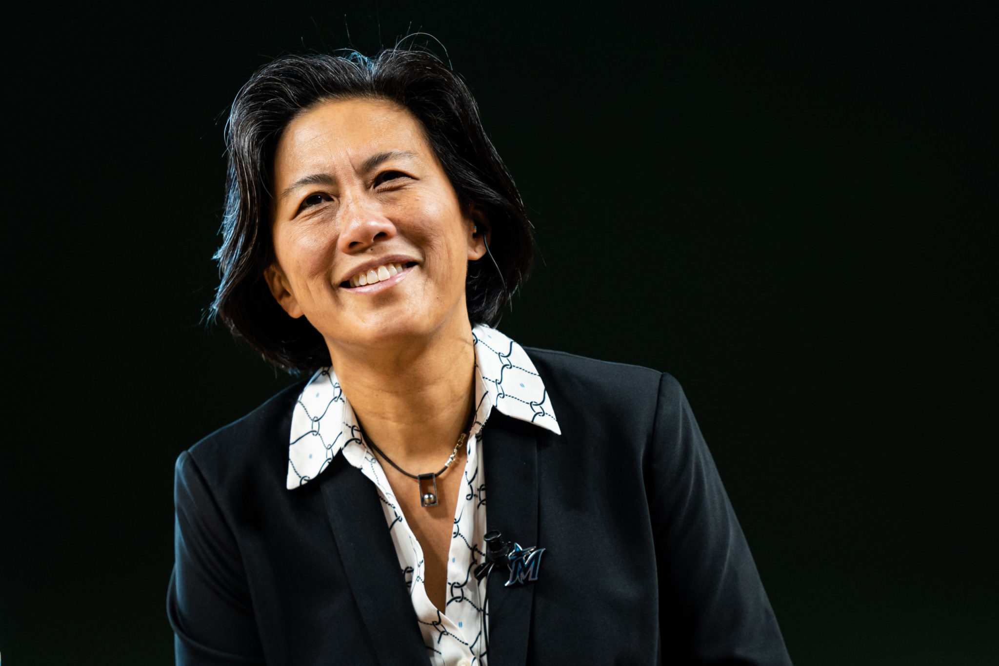 Miami Marlins Kim Ng during a press conference for new Miami Marlins General Manager, Kim Ng, on Nov. 16, 2020, at Marlins Park in Miami